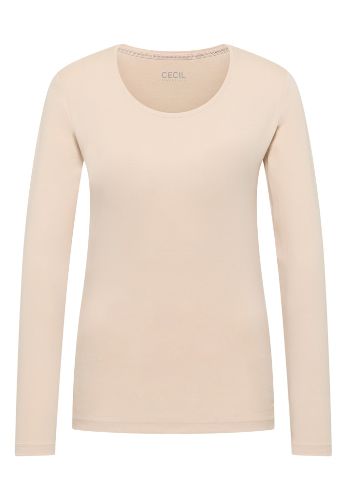 Cecil Damen T-Shirts  Pearl Bei