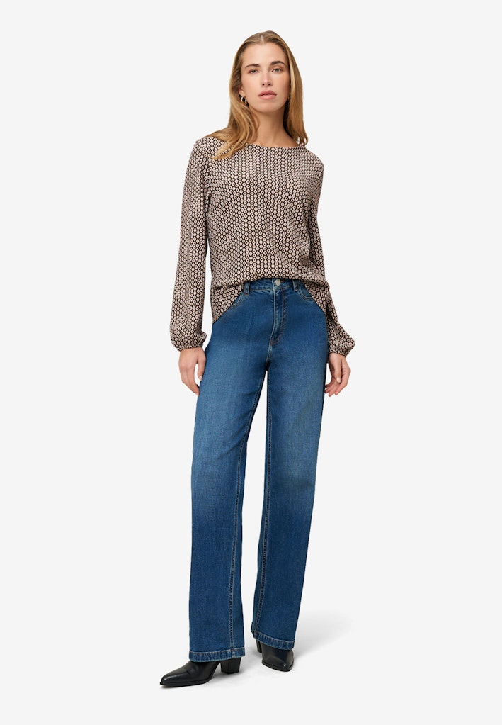 Zero Damen Blusen Creambrown