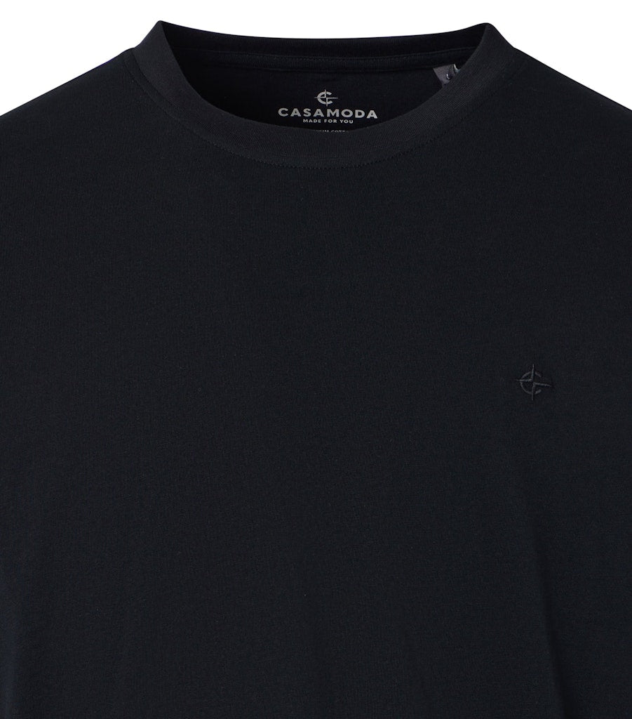 Casa Moda Herren T-Shirts kurz Schwarz