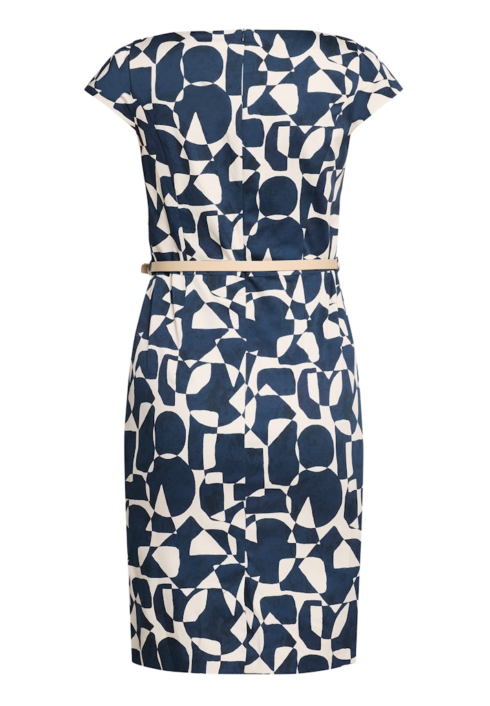 Betty & Co Damen Kleider Dark Blue/Natur