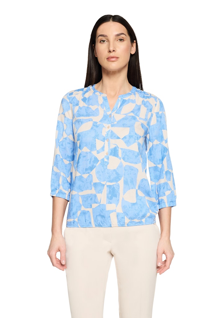 Betty & Co Damen Blusen Blue/Cream