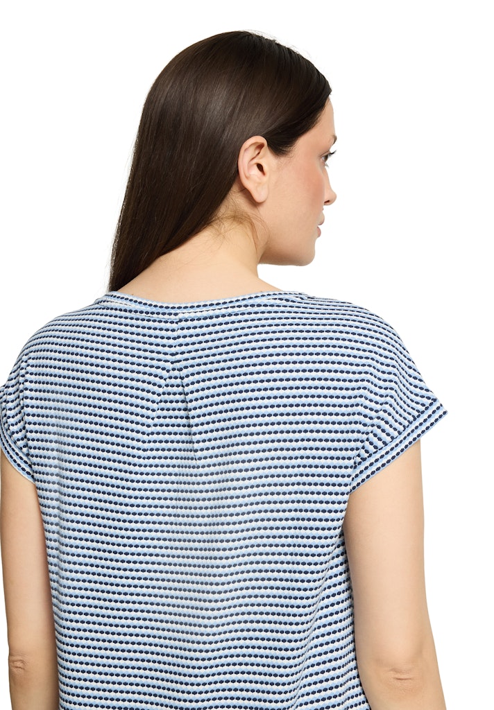 Betty & Co Damen T-Shirts Dark Blue/Cream
