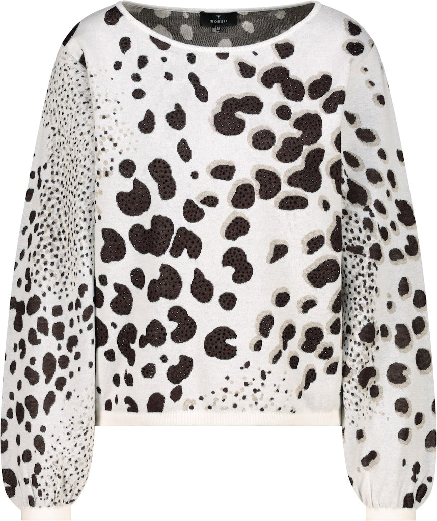 Monari Damen Pullover Dark Chocol