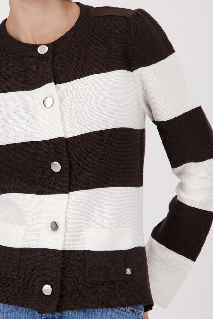 Monari Damen Strickjacken  Dark Chocol