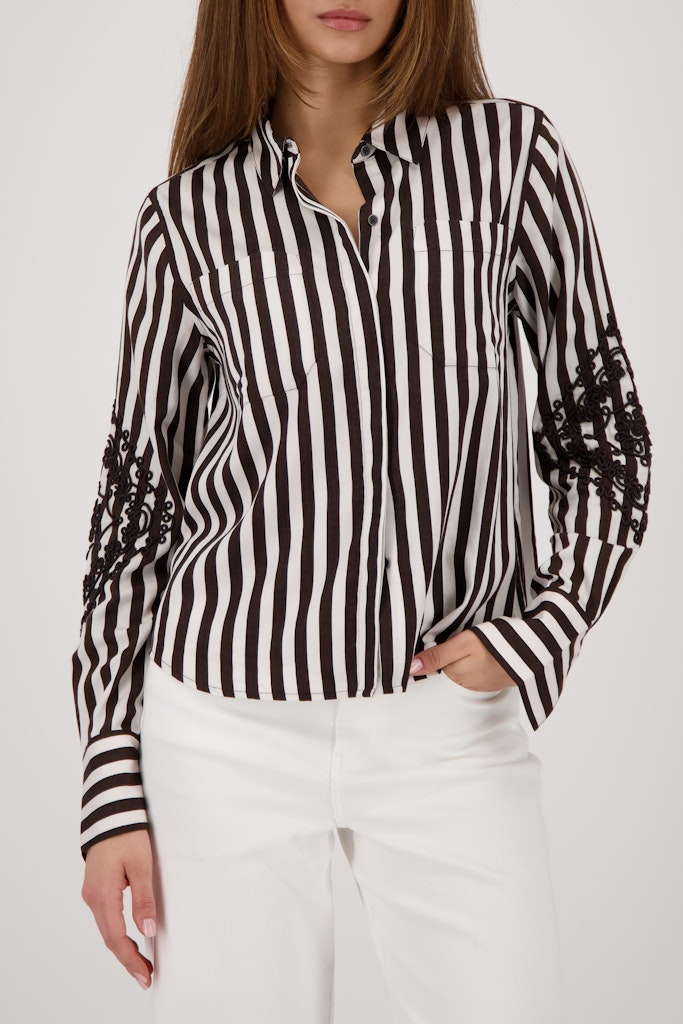 Monari Damen Blusen  Dark Chocol