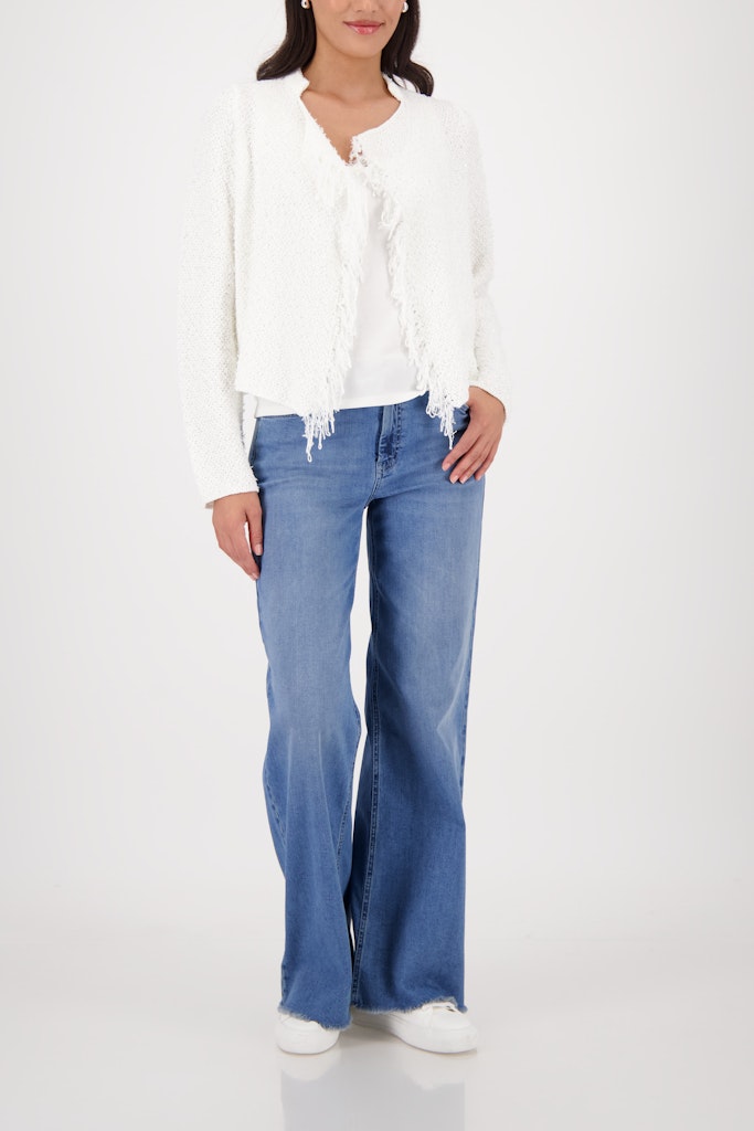 Monari Damen Strickjacken Off-White