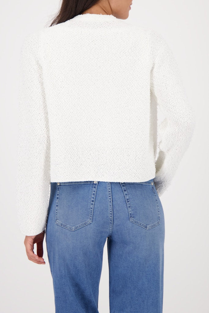 Monari Damen Strickjacken  Off-White