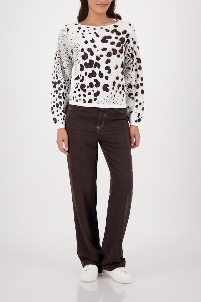 Monari Damen Pullover Dark Chocol