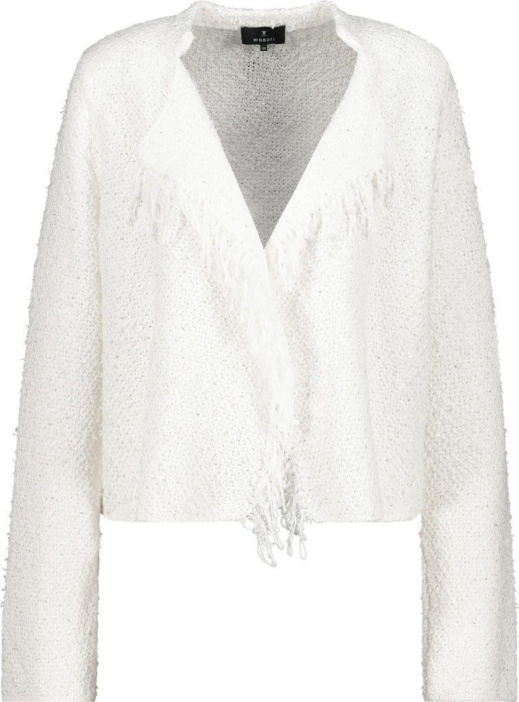 Monari Damen Strickjacken Off-White