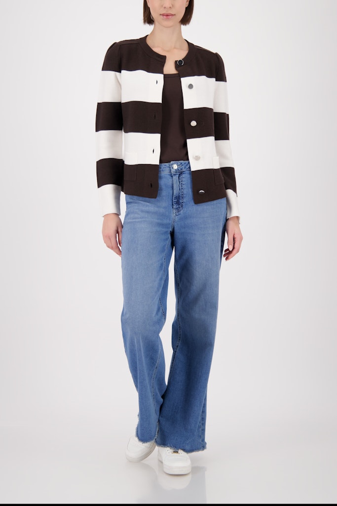 Monari Damen Strickjacken Dark Chocol