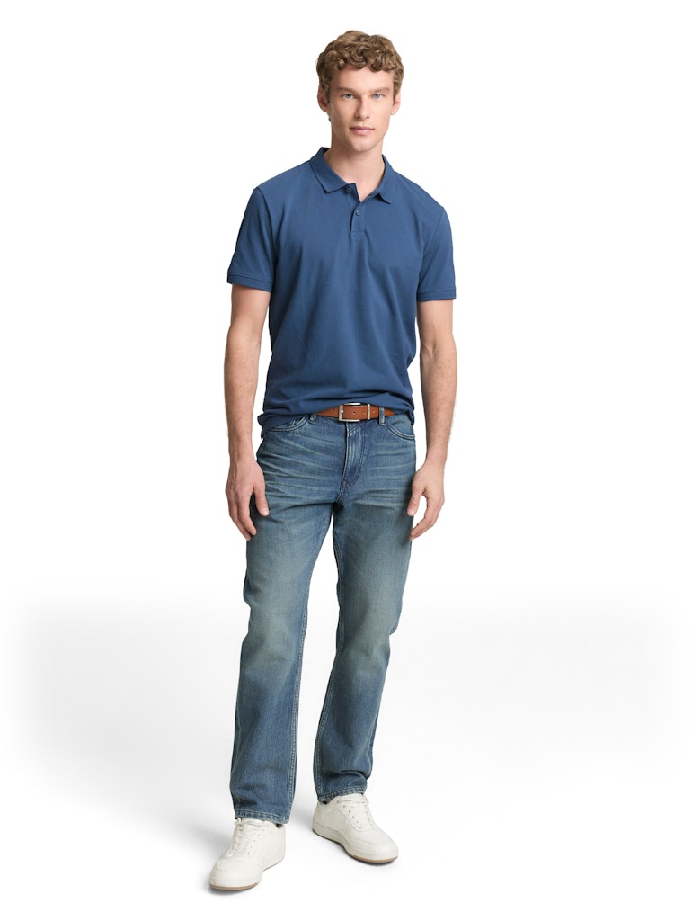 Tom Tailor denim Herren Polo-Shirts Nighttime Blue