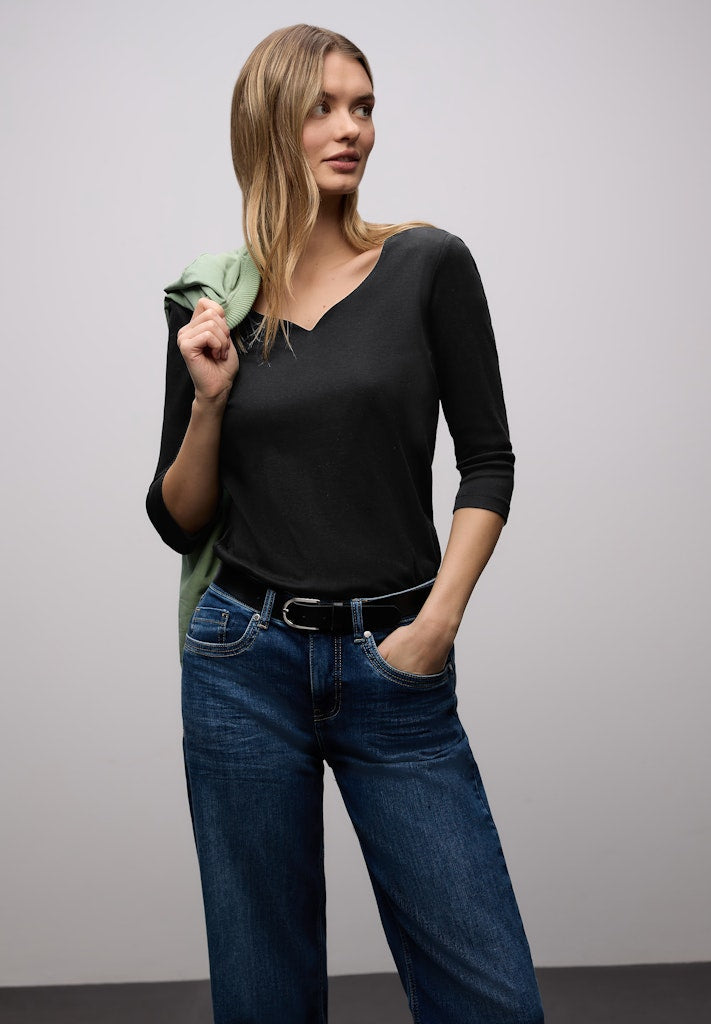 Street One Damen T-Shirts  Black