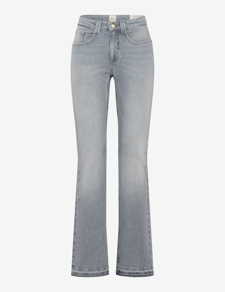 Brax Damen Jeans Used Silver Gre