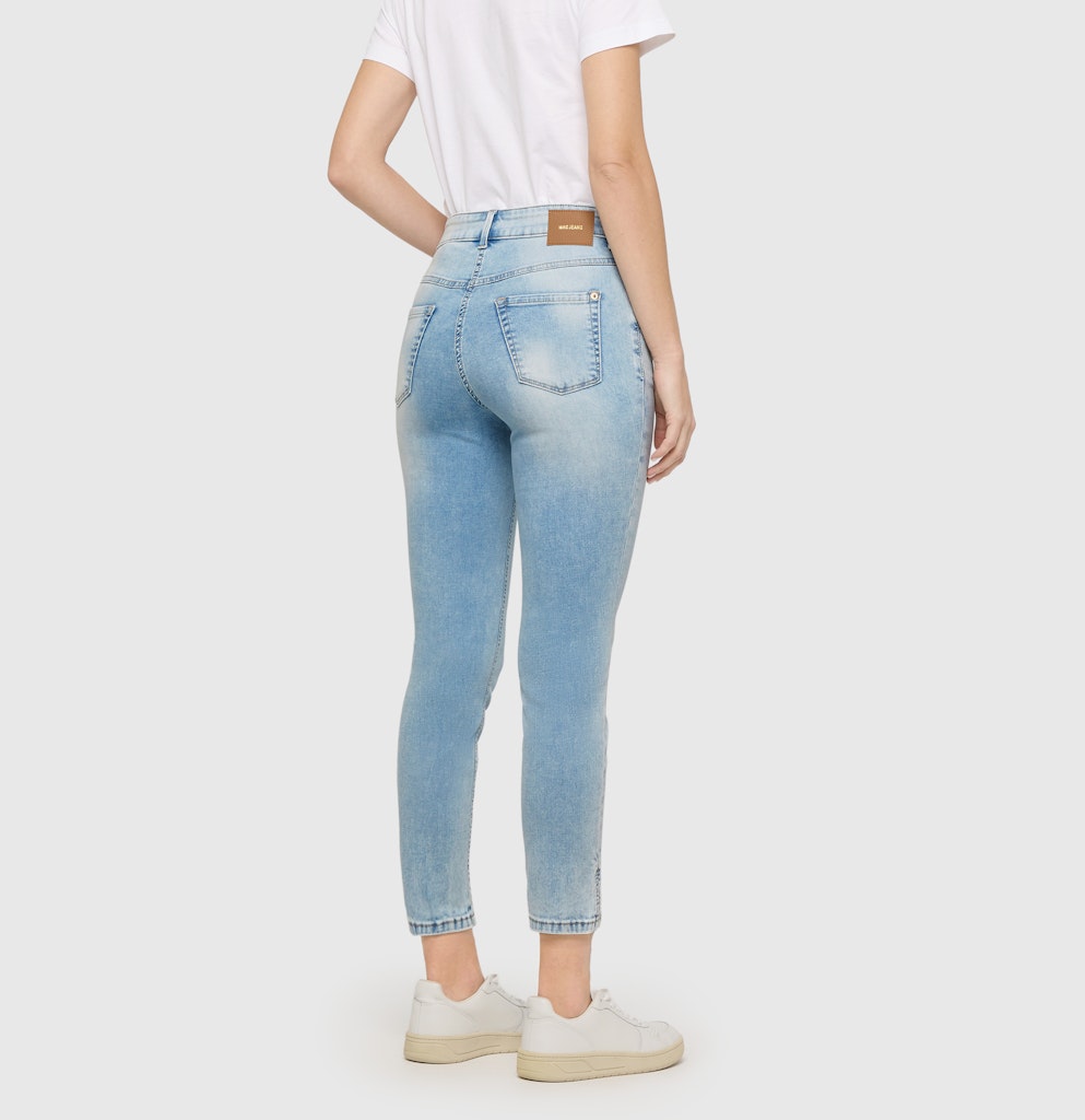 Mac Damen Jeans Light Azure Blu