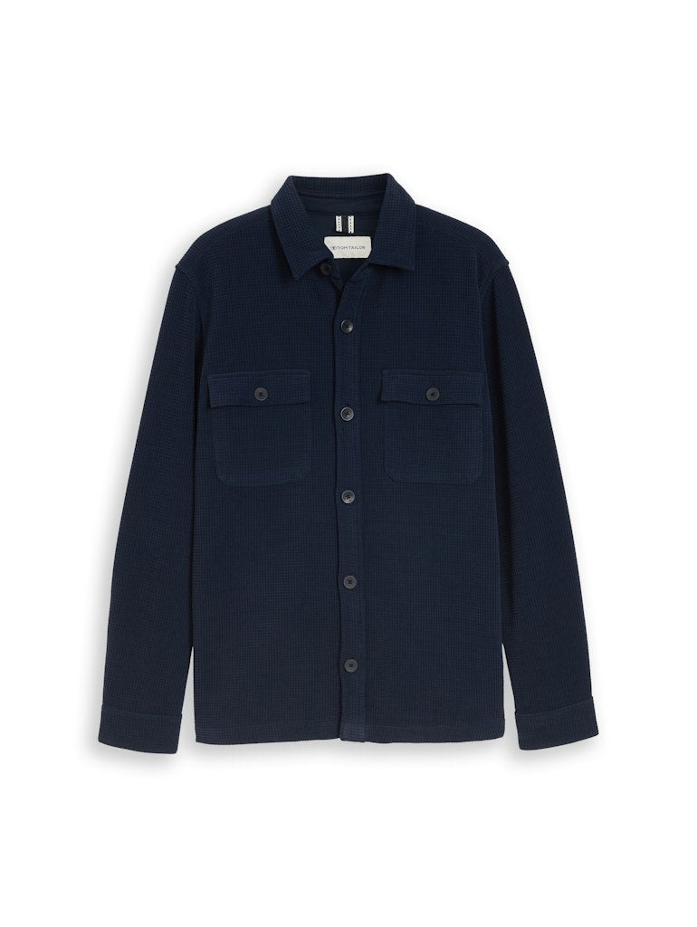 Tom Tailor Herren Hemden lang Sky Captain Blu