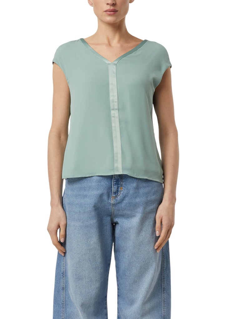 Comma Damen T-Shirts Blue Green