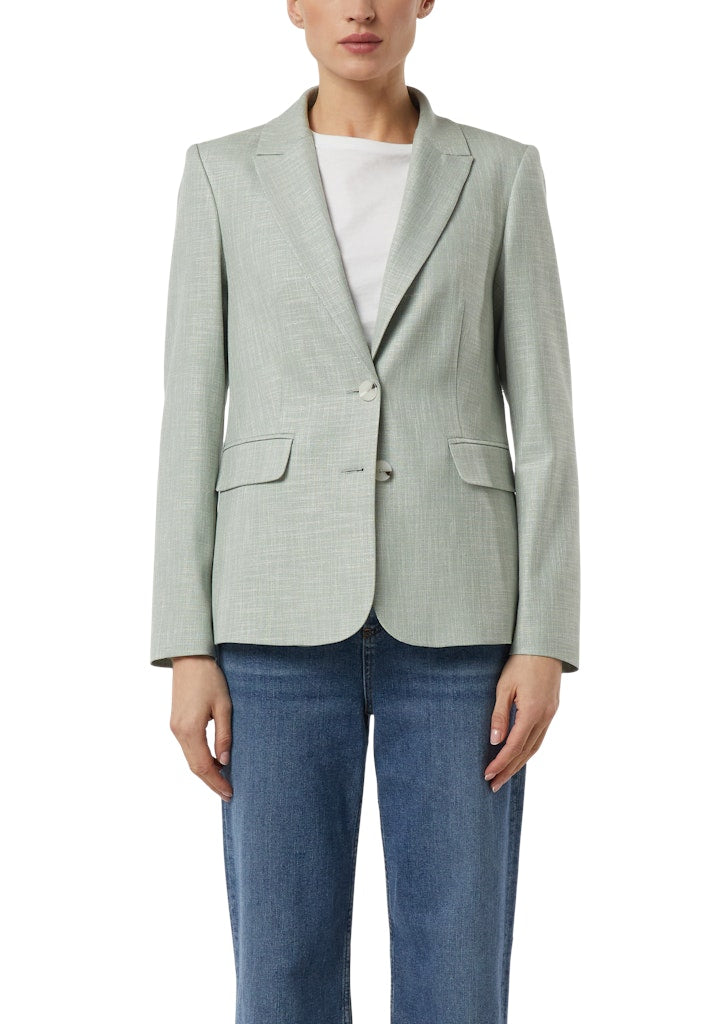 Comma Damen Blazer Blue Green