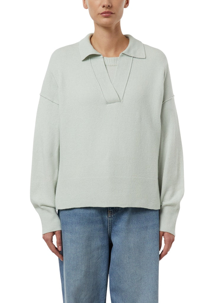Comma Damen Pullover Blue Green