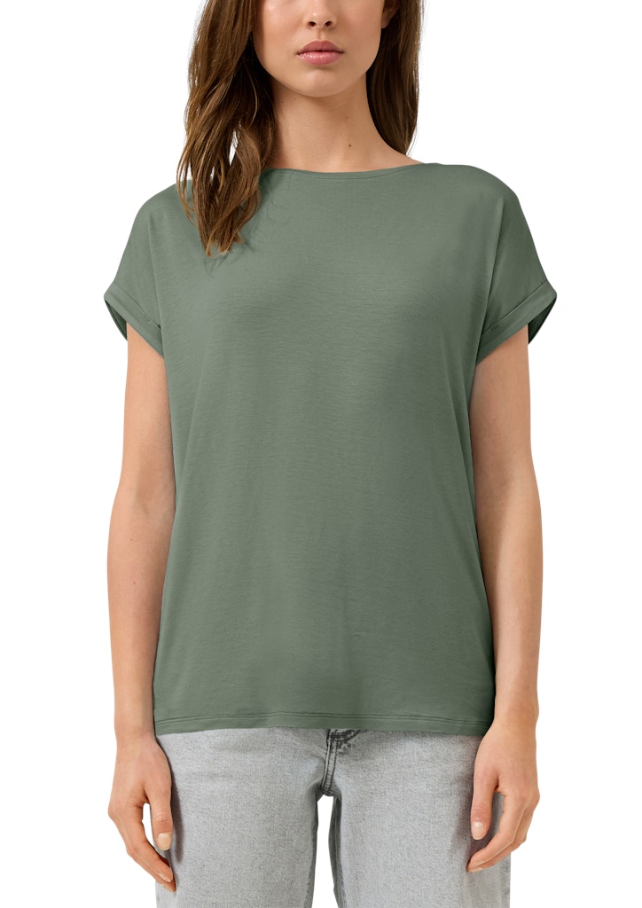 QS by S.Oliver Damen T-Shirts Green