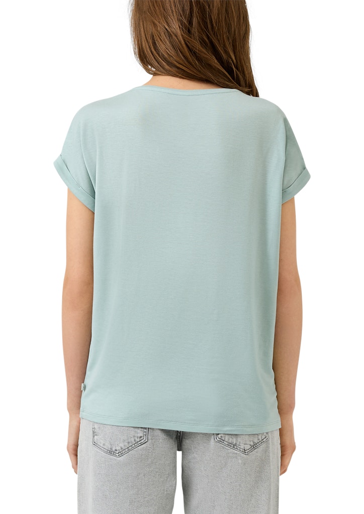QS by S.Oliver Damen T-Shirts Blue Green