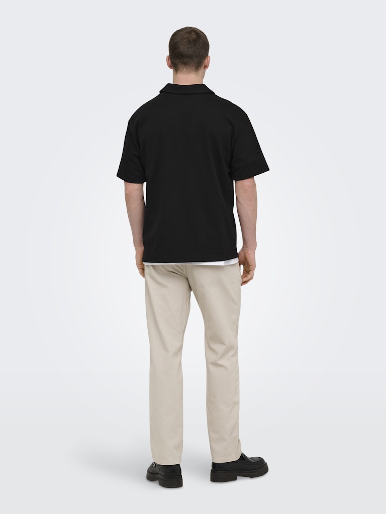 Only & Sons Herren Polo-Shirts Black