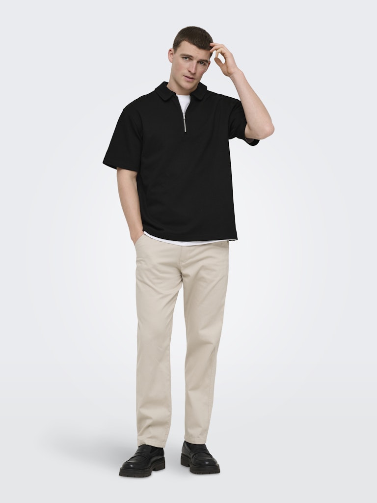 Only & Sons Herren Polo-Shirts Black