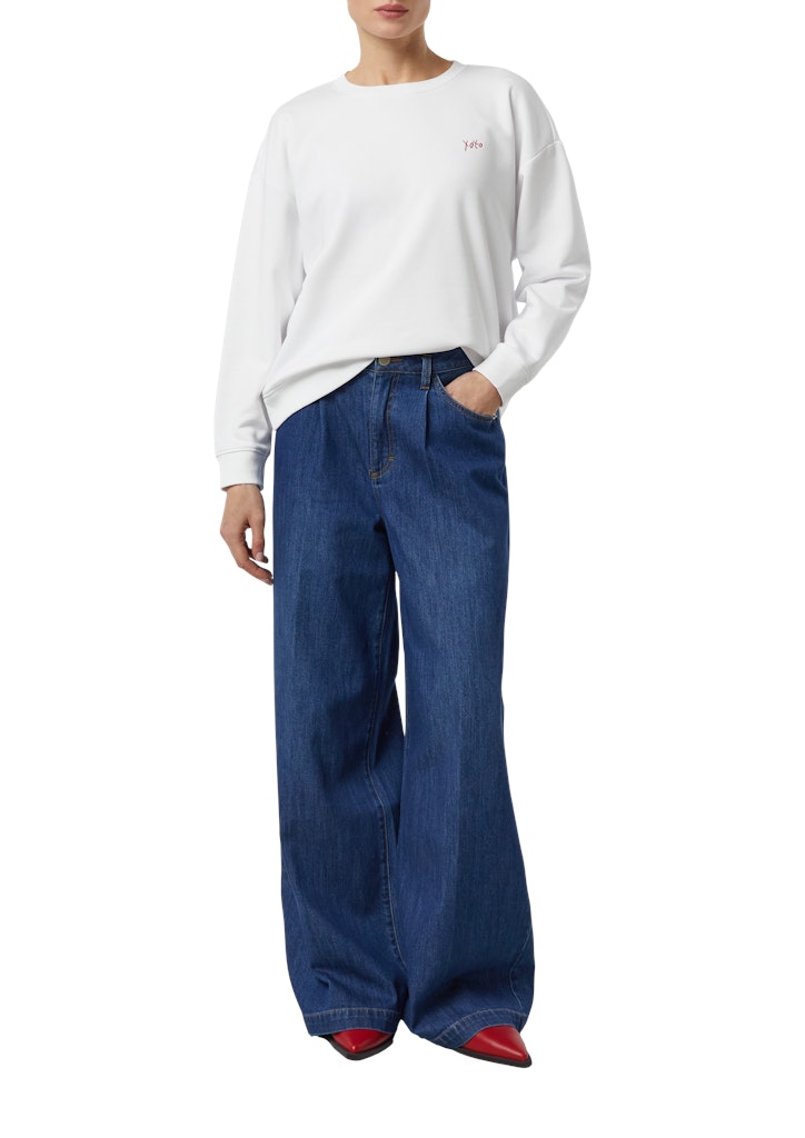 Comma Damen Sweatshirts White