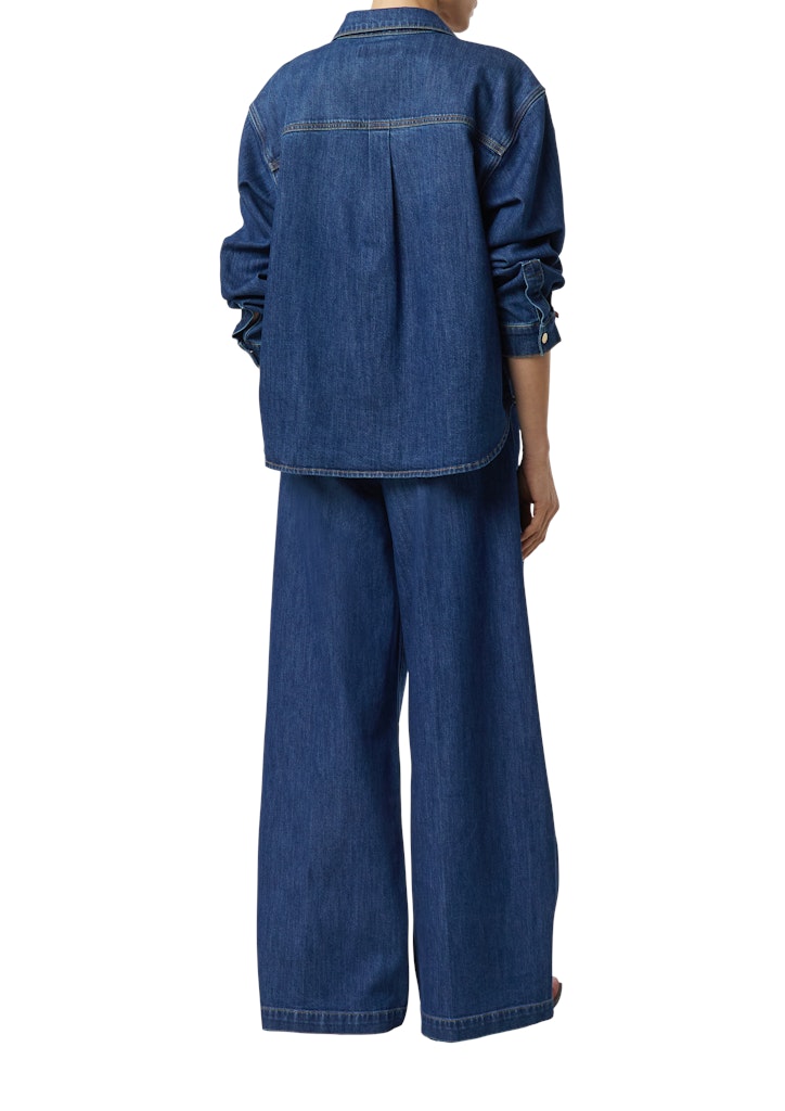 Comma Damen Blusen Blue