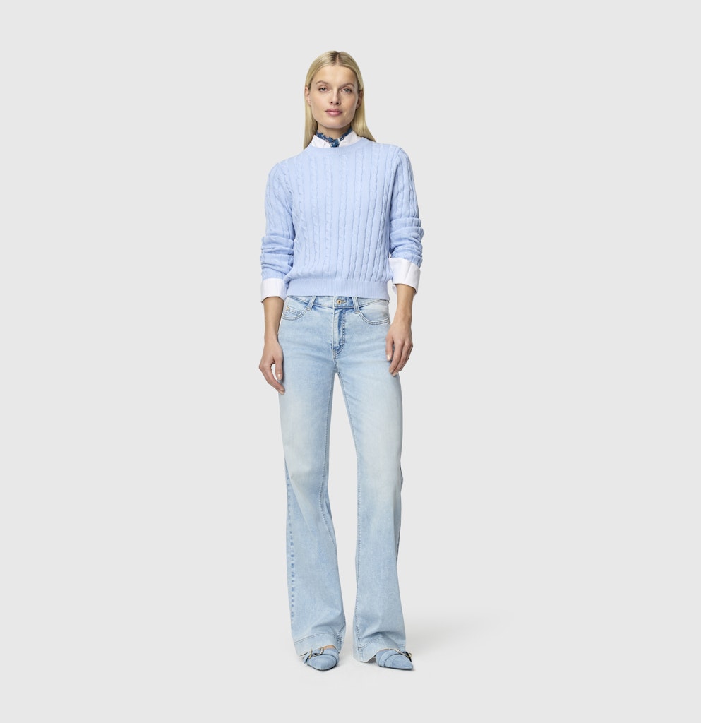 Mac Damen Jeans Light Azure Blu
