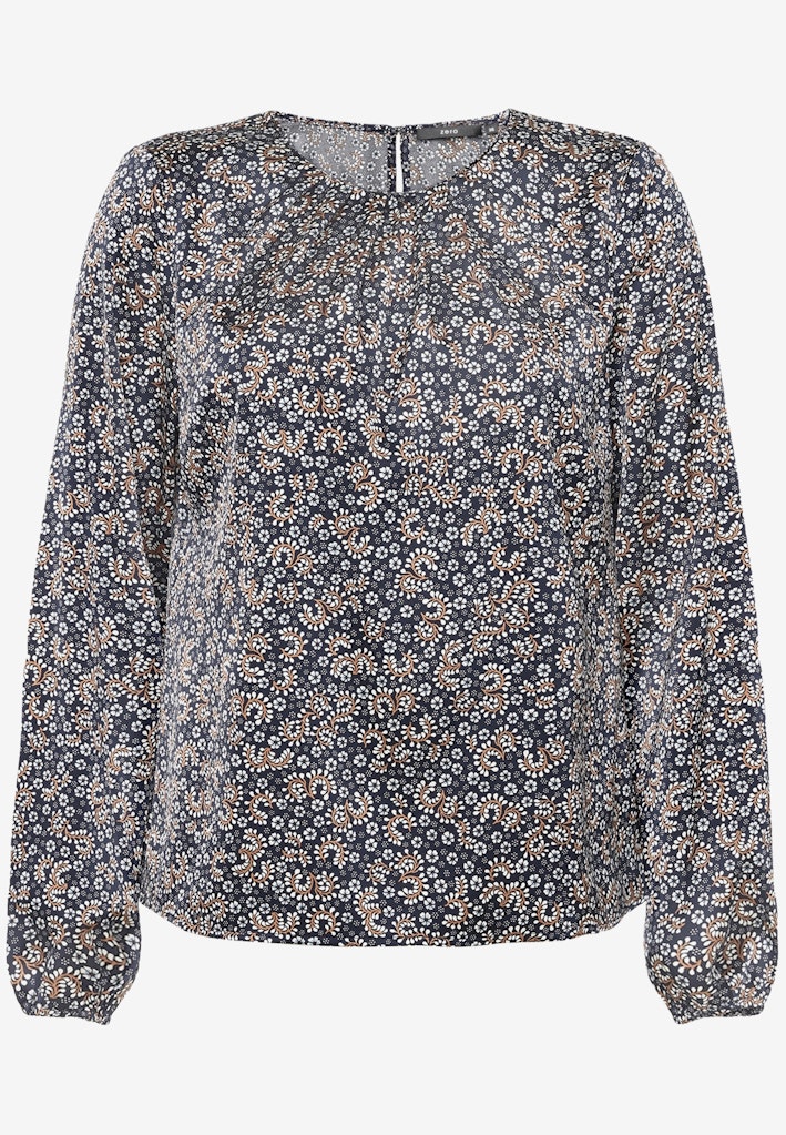 Zero Damen Blusen Dark Bluecream