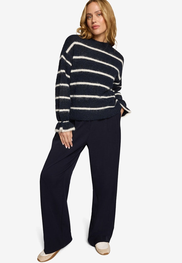 Zero Damen Pullover Patch Dark Blue