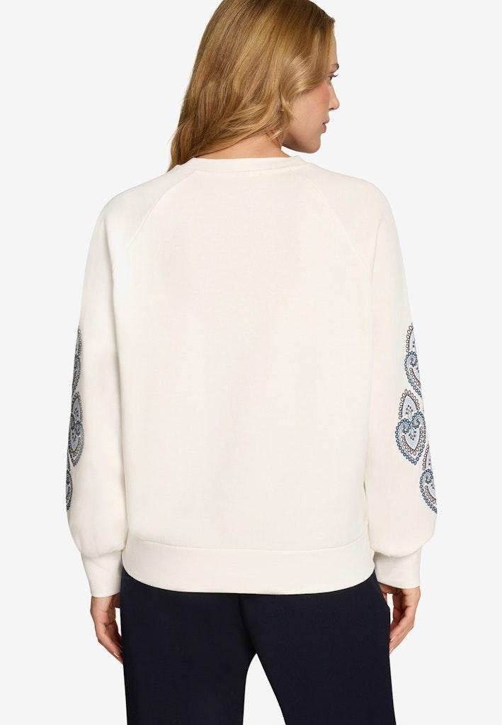 Zero Damen Sweatshirts Patch Creamblue