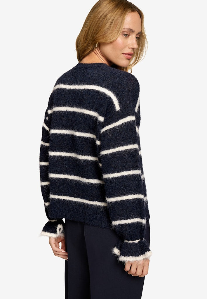 Zero Damen Pullover Patch Dark Blue