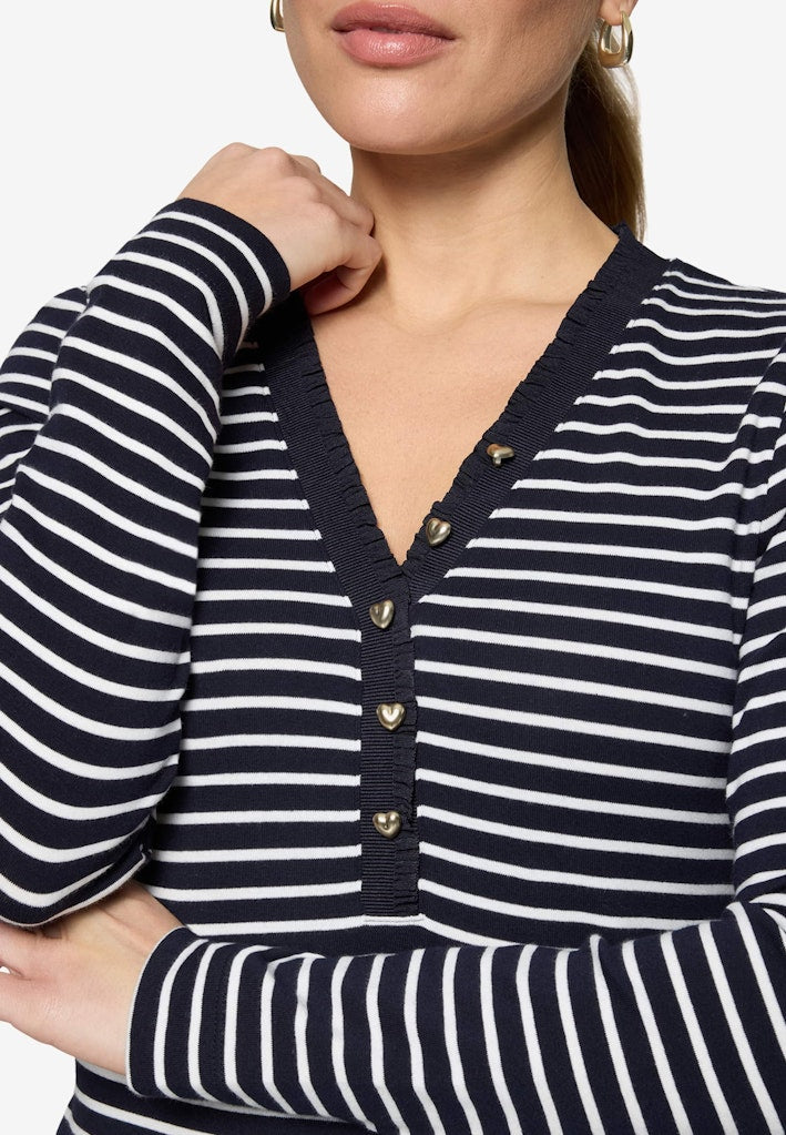 Zero Damen T-Shirts Dark Bluecream