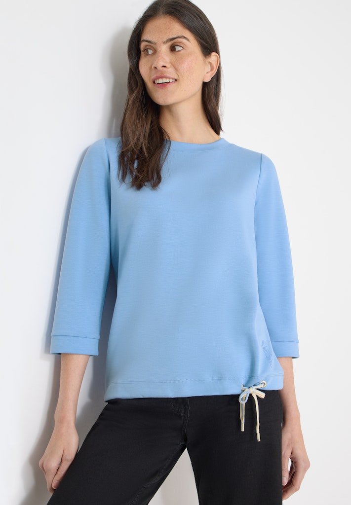Cecil Damen T-Shirts Cloud Blu