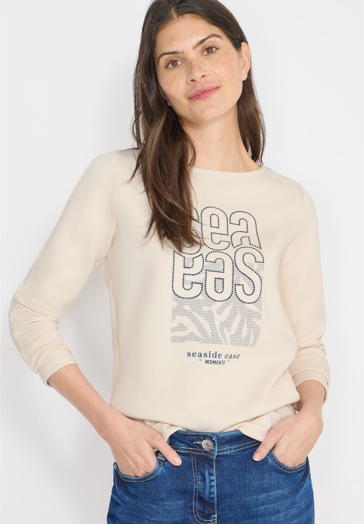 Cecil Damen T-Shirts  Pearl Bei