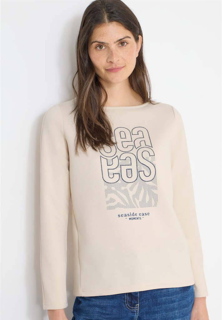 Cecil Damen T-Shirts  Pearl Bei