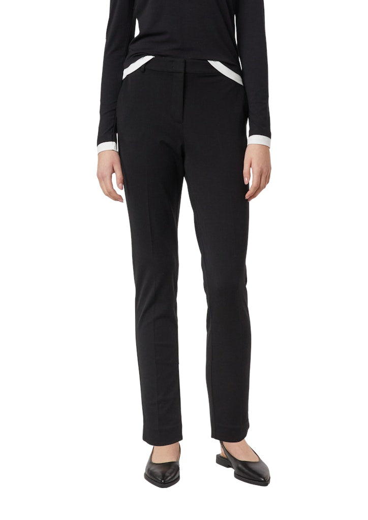 Comma Damen Hosen Grey/Black