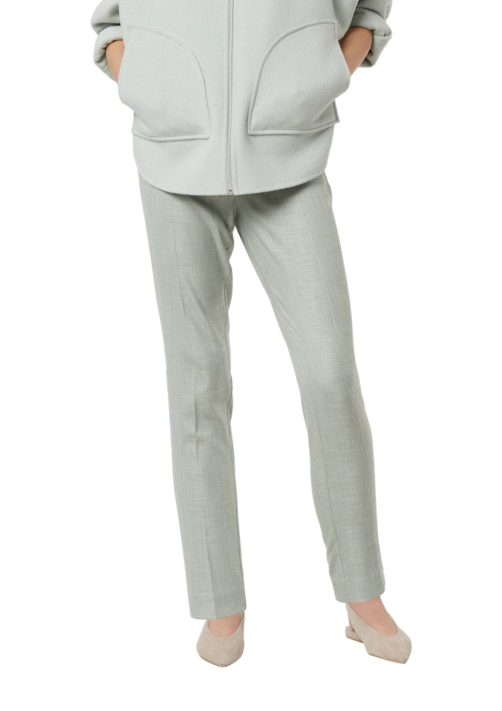 Comma Damen Hosen Blue Green