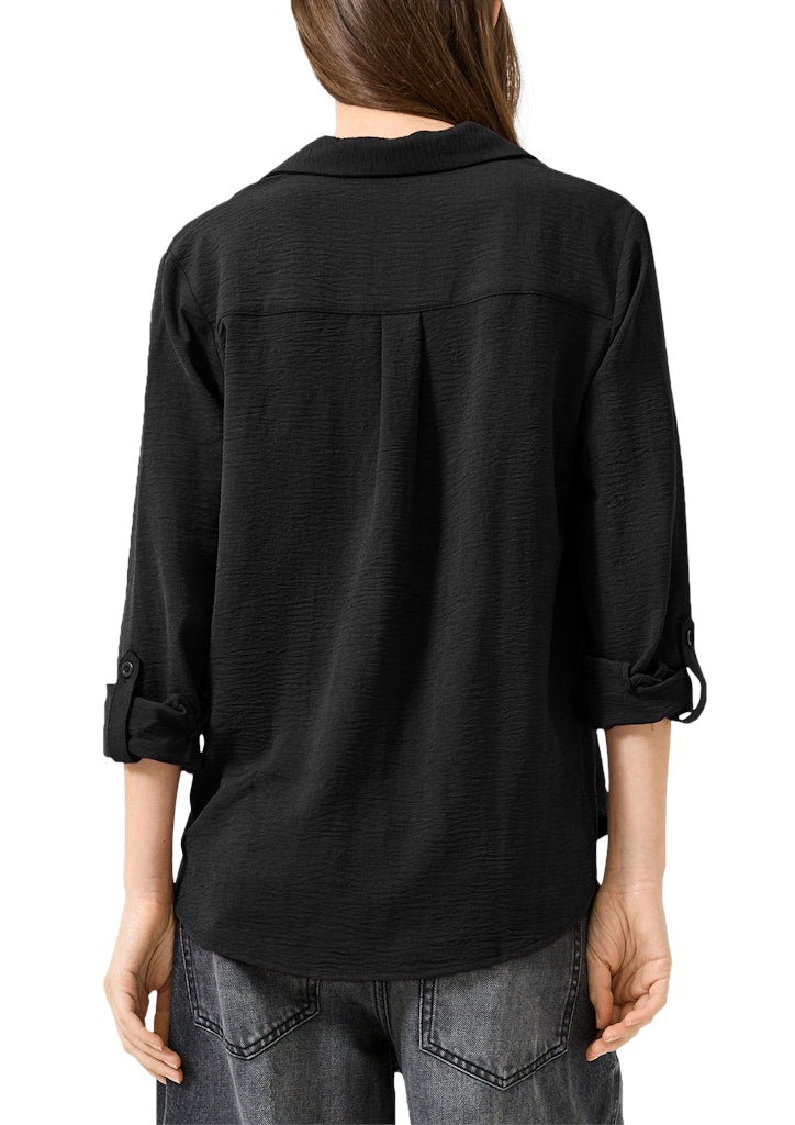 QS by S.Oliver Damen Blusen Grey/Black