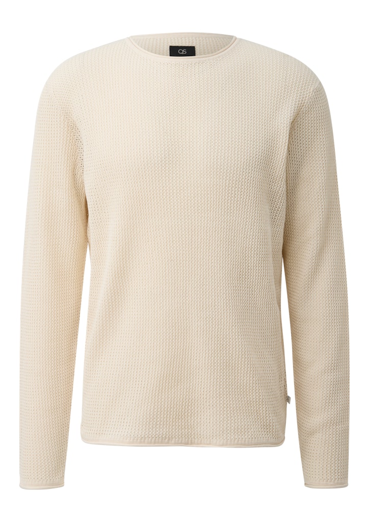 QS by S.Oliver Herren Pullover White