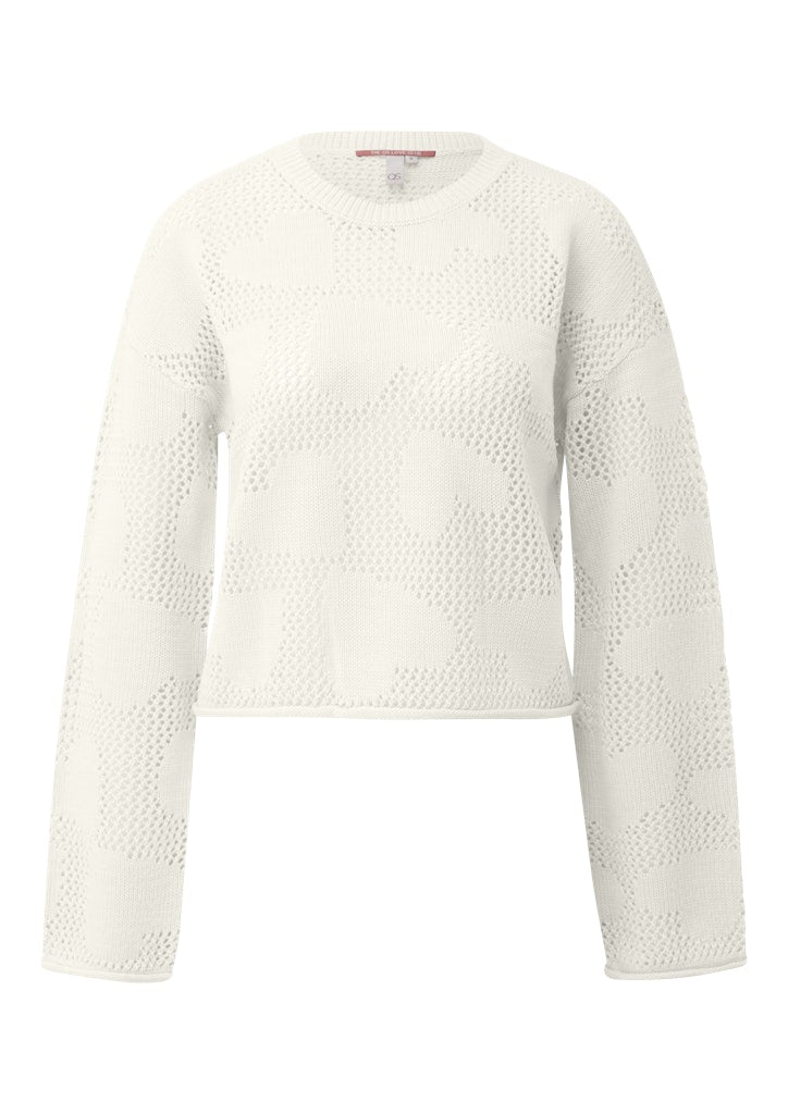 QS by S.Oliver Damen Pullover White