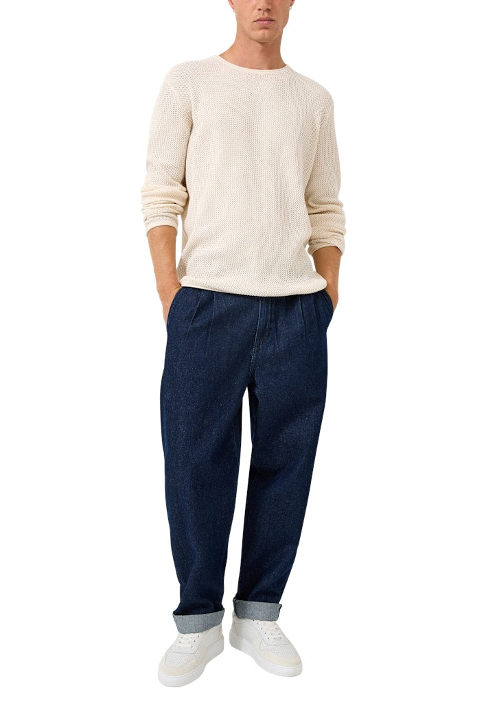 QS by S.Oliver Herren Pullover White