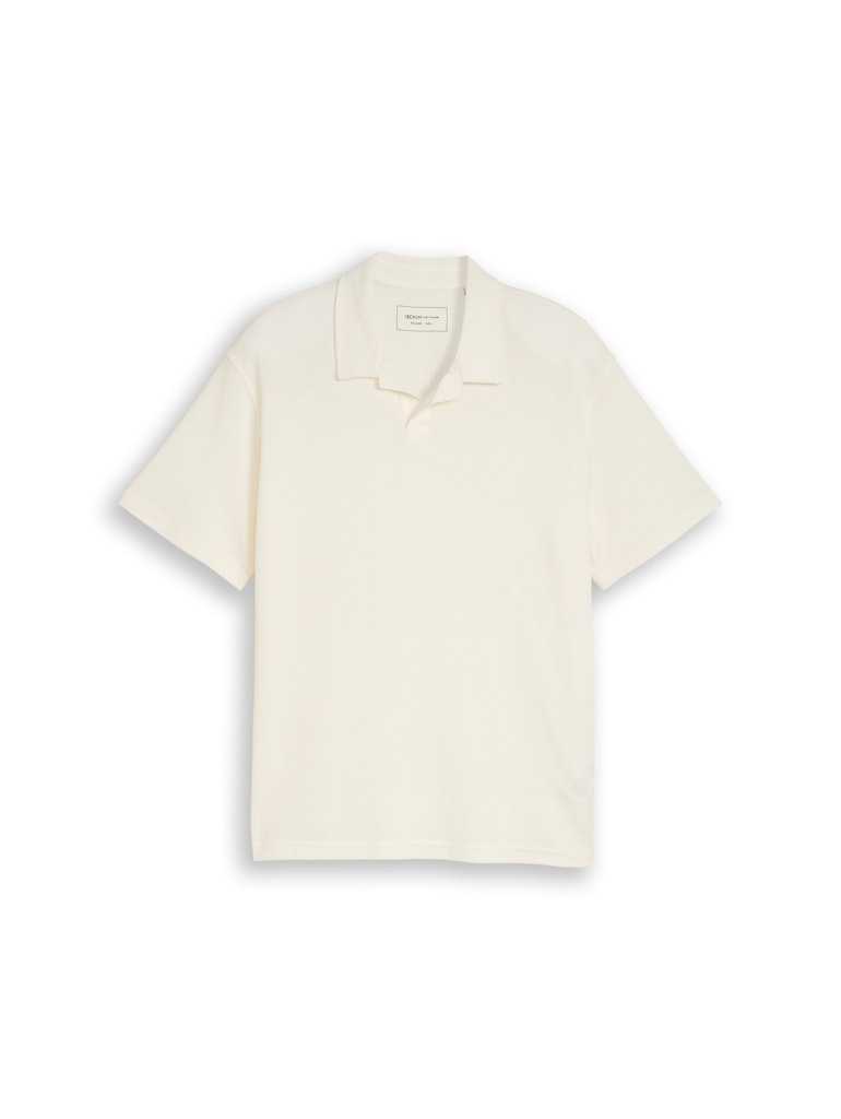 Tom Tailor denim Herren Polo-Shirts Wool White