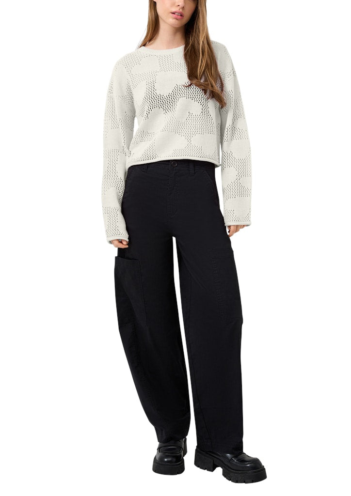 QS by S.Oliver Damen Pullover White