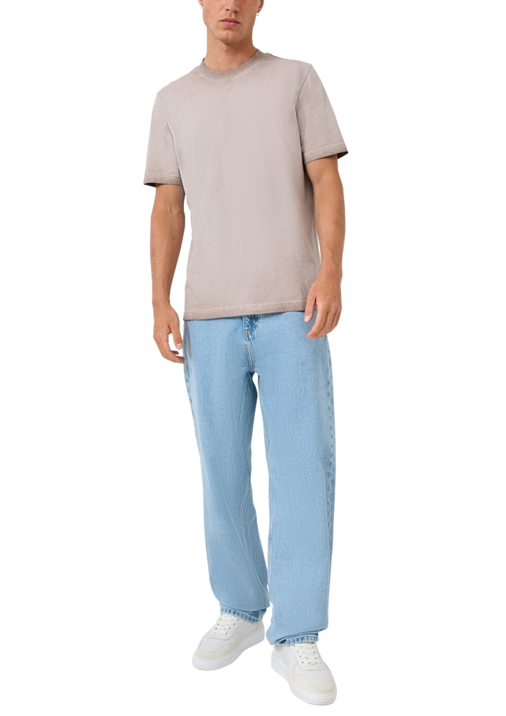 QS by S.Oliver Herren T-Shirts kurz Brown