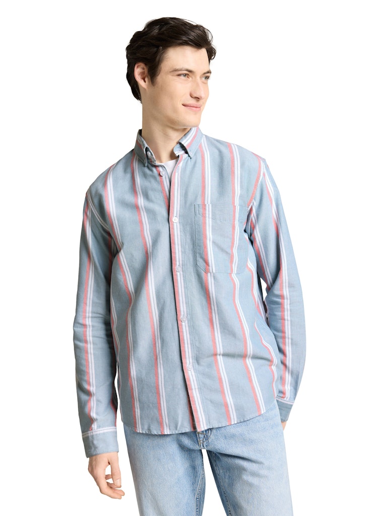 Tom Tailor denim Herren Hemden lang Citadel Blue St