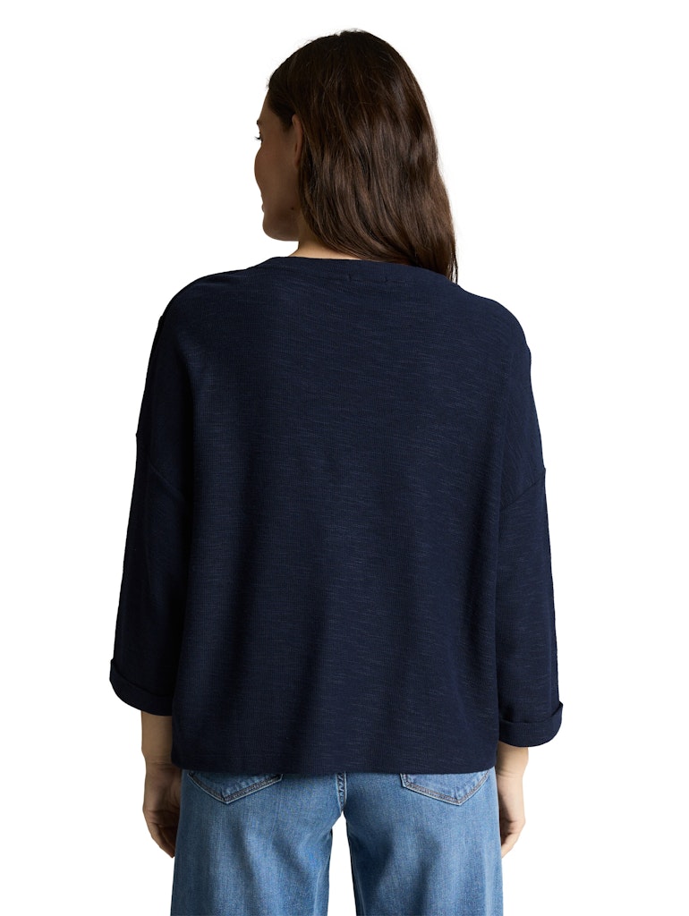 Tom Tailor Damen Tops Sky Captain Blu