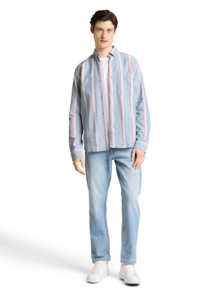 Tom Tailor denim Herren Hemden lang Citadel Blue St