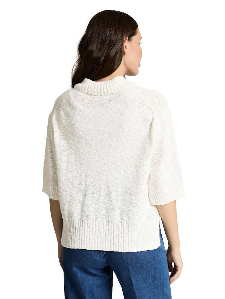 Tom Tailor Damen Strickjacken Whisper White